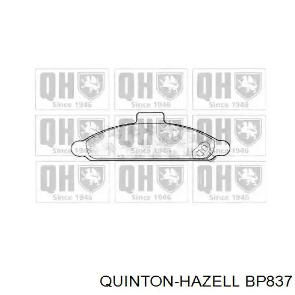 Передние тормозные колодки BP837 QUINTON HAZELL