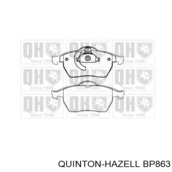 BP863 QUINTON HAZELL Колодки передние