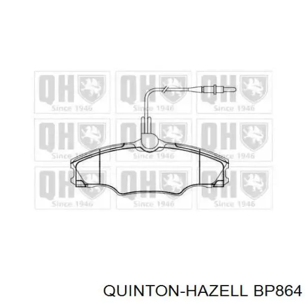 Передние тормозные колодки BP864 QUINTON HAZELL