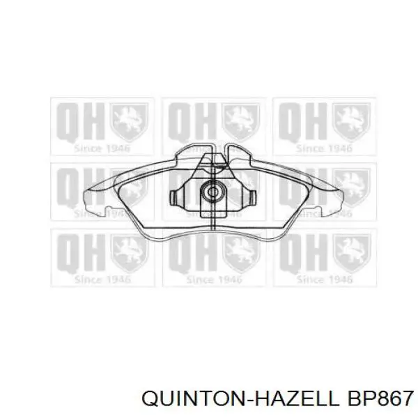 BP867 QUINTON HAZELL Колодки передние