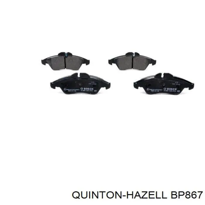 BP867 QUINTON HAZELL Колодки передние