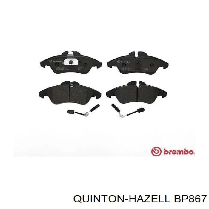Передние тормозные колодки BP867 QUINTON HAZELL