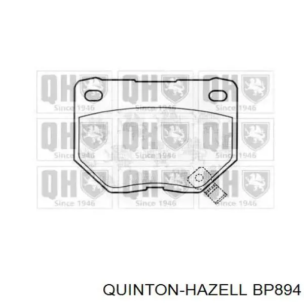 Задние тормозные колодки BP894 QUINTON HAZELL