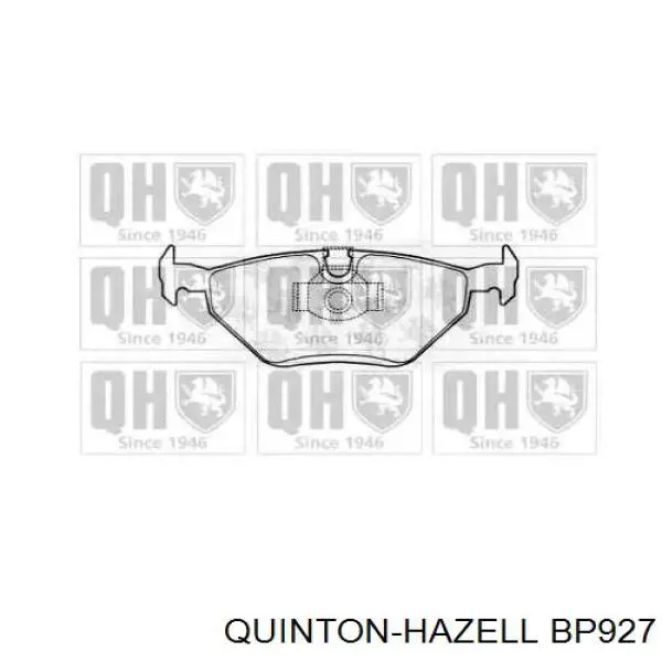 Задние тормозные колодки BP927 QUINTON HAZELL