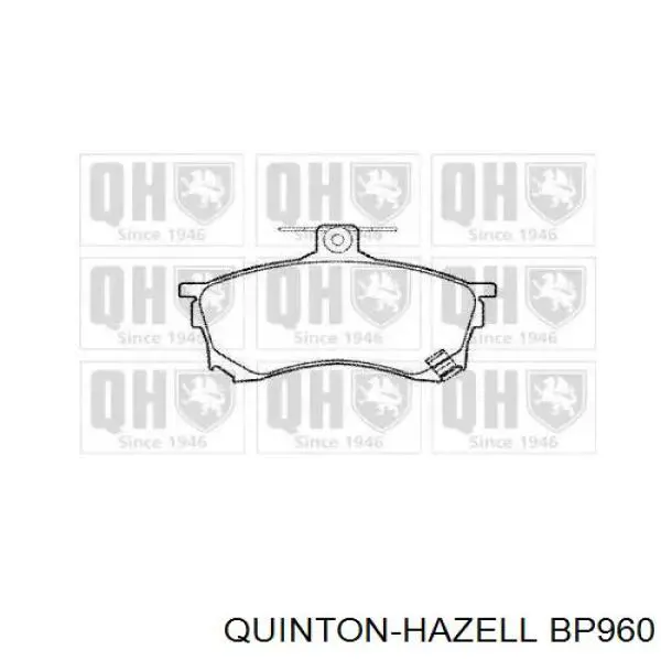 Передние тормозные колодки BP960 QUINTON HAZELL