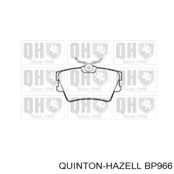 Колодки тормозные задние дисковые QUINTON HAZELL BP966