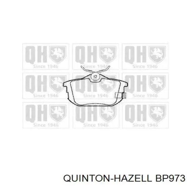 Задние тормозные колодки BP973 QUINTON HAZELL