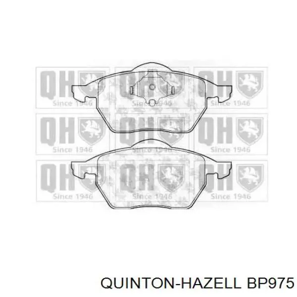 Передние тормозные колодки BP975 QUINTON HAZELL