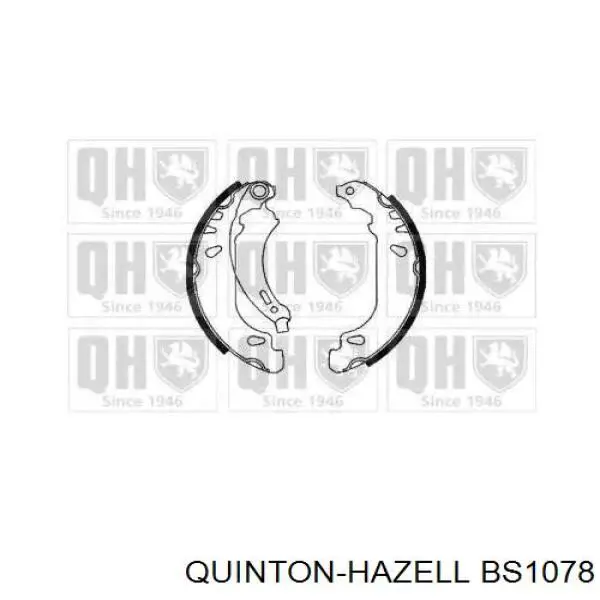 Задние барабанные колодки BS1078 QUINTON HAZELL