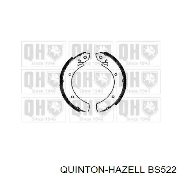 BS522 QUINTON HAZELL колодки тормозные задние барабанные