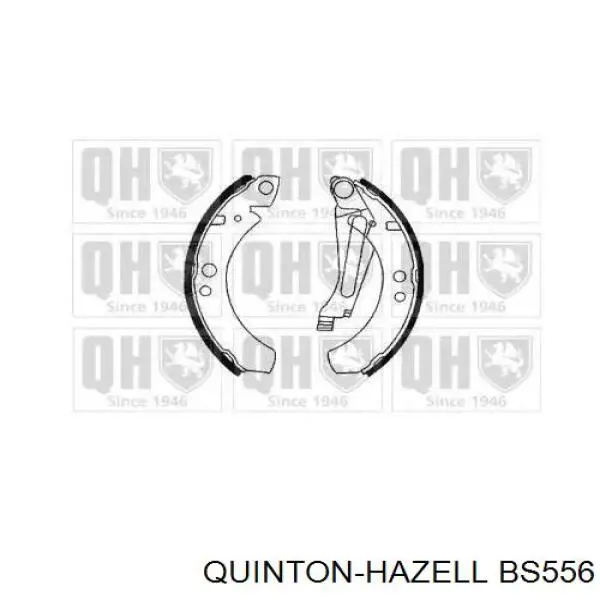 Задние барабанные колодки BS556 QUINTON HAZELL