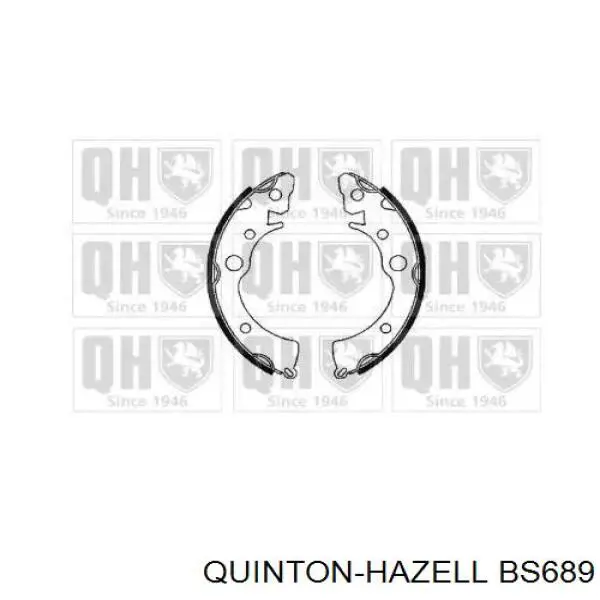 Задние барабанные колодки BS689 QUINTON HAZELL