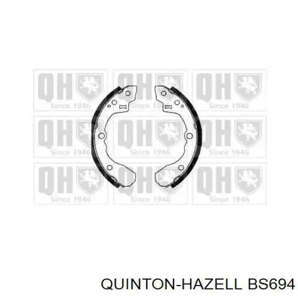 Задние барабанные колодки BS694 QUINTON HAZELL