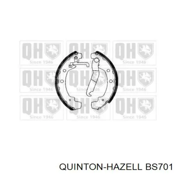 BS701 QUINTON HAZELL задние барабанные колодки
