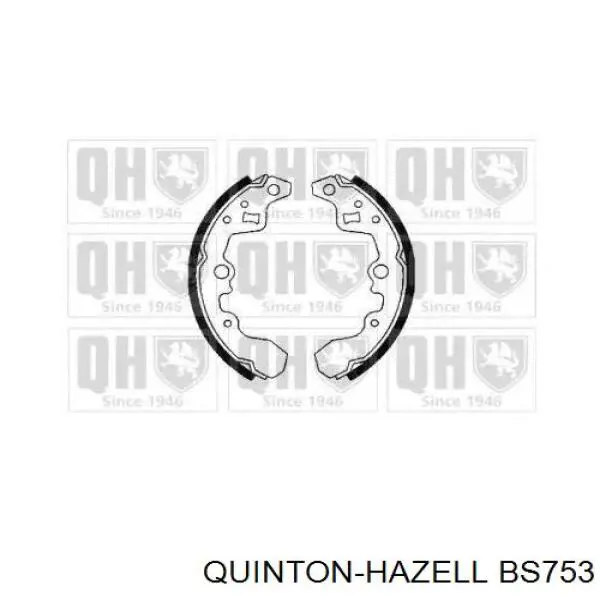 Колодки тормозные задние барабанные QUINTON HAZELL BS753