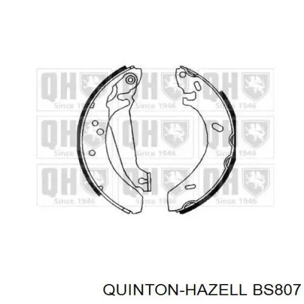 BS807 QUINTON HAZELL колодки тормозные задние барабанные
