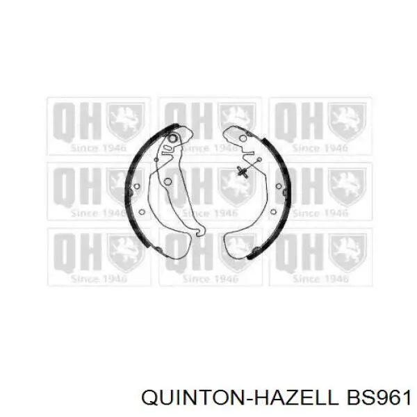Колодки тормозные задние барабанные QUINTON HAZELL BS961