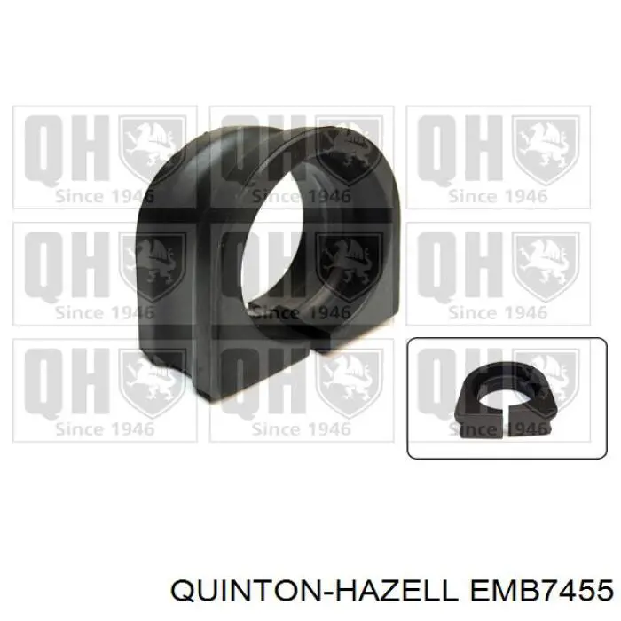 Втулка переднего стабилизатора QUINTON HAZELL EMB7455
