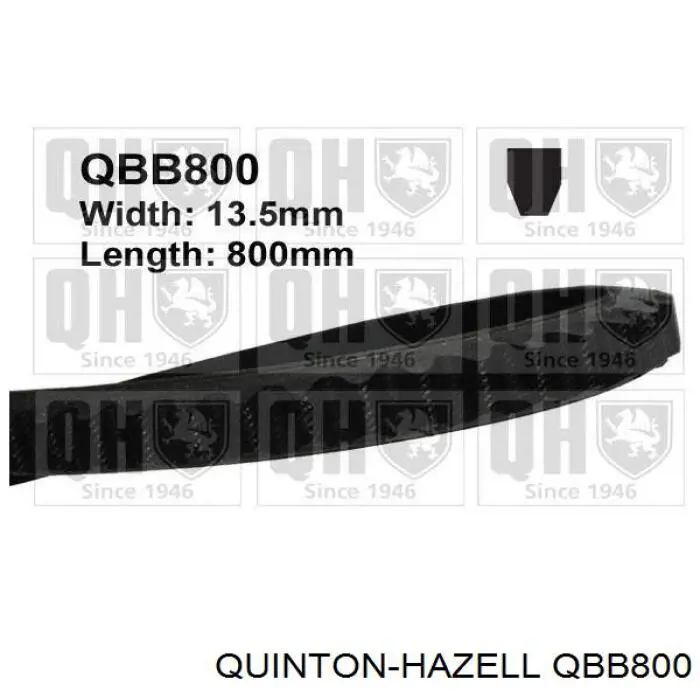 QBB800 QUINTON HAZELL ремень генератора