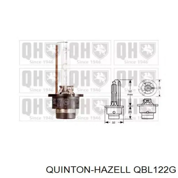 Ксенон QUINTON HAZELL QBL122G цена, от 18.47 USD