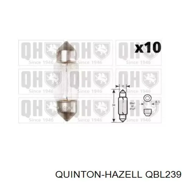QBL239 QUINTON HAZELL лампочка плафона освещения салона/кабины