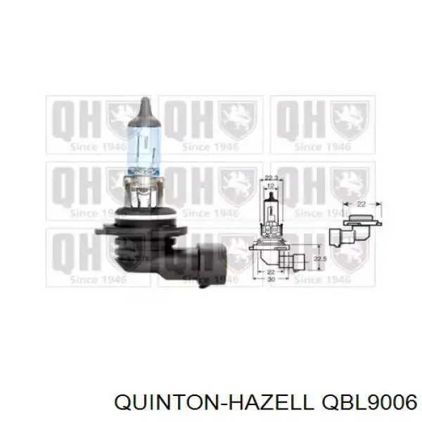 Лампочка галогенная QBL9006 QUINTON HAZELL