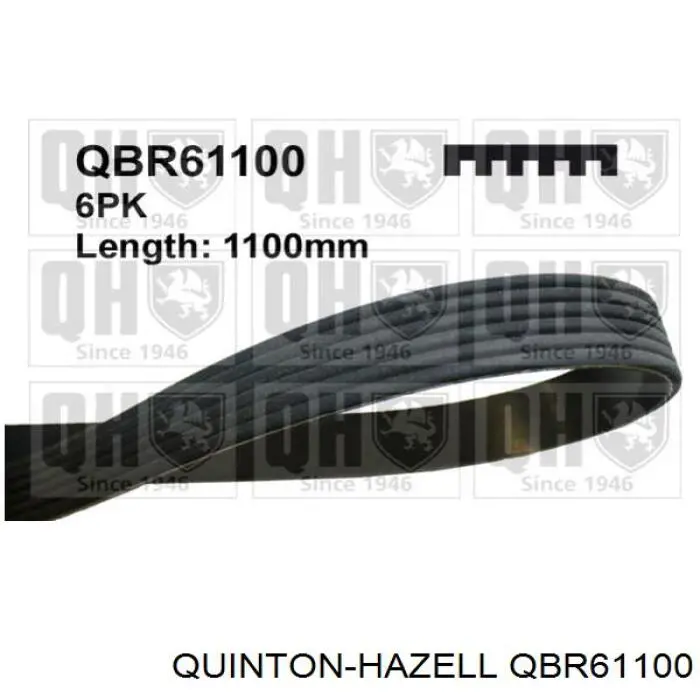 QBR61100 QUINTON HAZELL ремень генератора