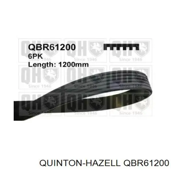 QBR61200 QUINTON HAZELL ремень генератора