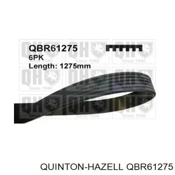 QBR61275 QUINTON HAZELL ремень генератора