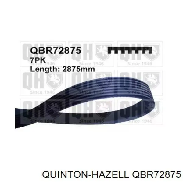 Ремень генератора QUINTON HAZELL 7PK2875