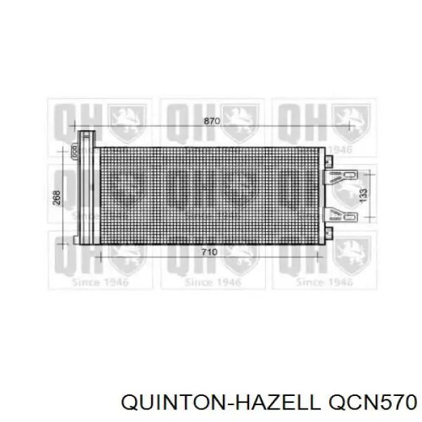 Radiador de aparelho de ar condicionado Citroen Jumper 