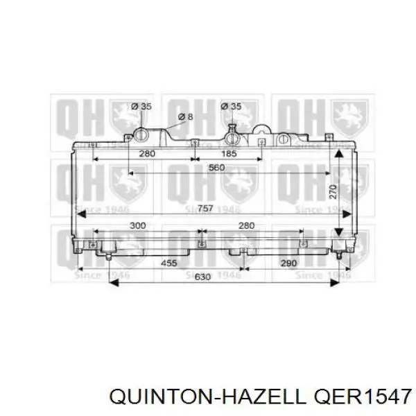 Радиатор 0046723249 Fiat/Alfa/Lancia