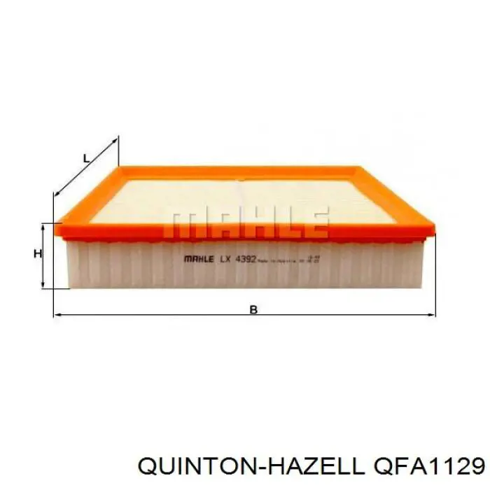 Filtro de aire QFA1129 QUINTON HAZELL