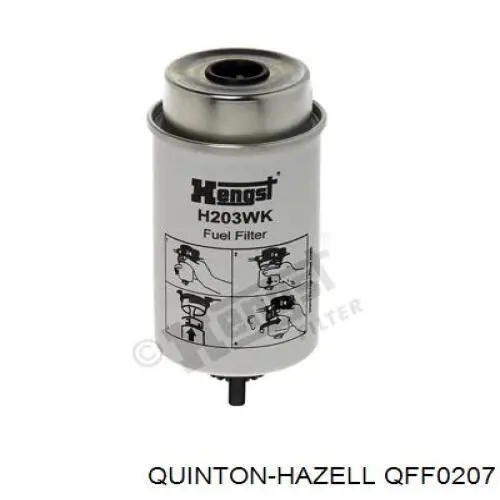 Фильтр тонкой очистки топлива QUINTON HAZELL QFF0207 цена, от 10.27 USD