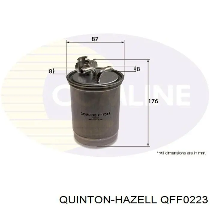 Топливный фильтр QFF0223 QUINTON HAZELL