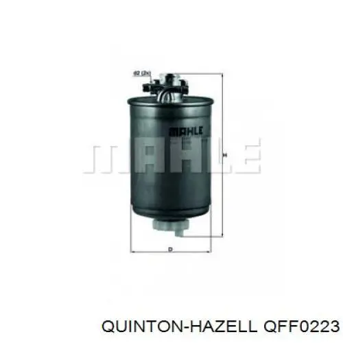 Фильтр тонкой очистки топлива QUINTON HAZELL QFF0223 цена, от 7.94 USD