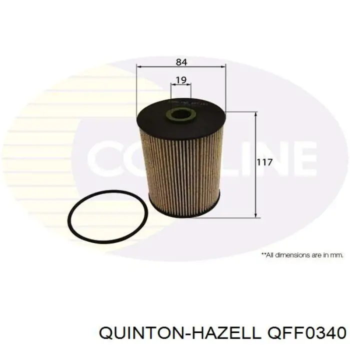 Фильтр топливный QUINTON HAZELL QFF0340