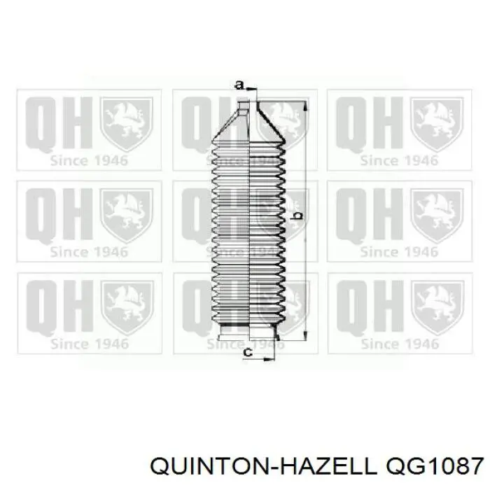 QG1087 QUINTON HAZELL пыльник рулевой рейки