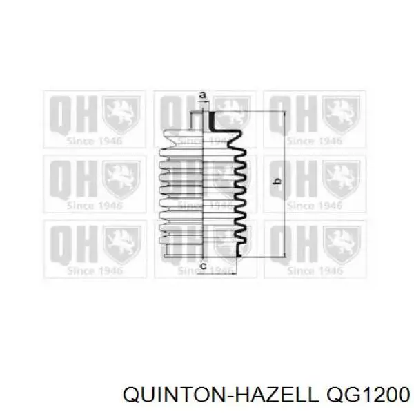 Пыльник рулевой рейки QG1200 QUINTON HAZELL