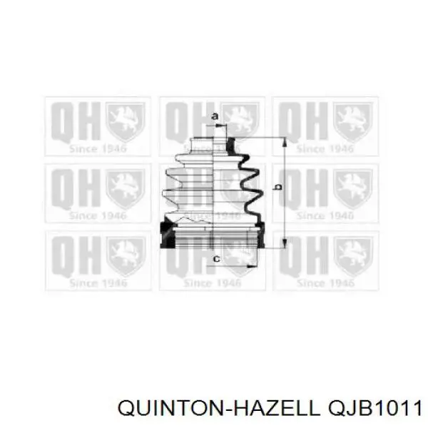 Пыльник ШРУСа передней полуоси внутренний QUINTON HAZELL QJB1011