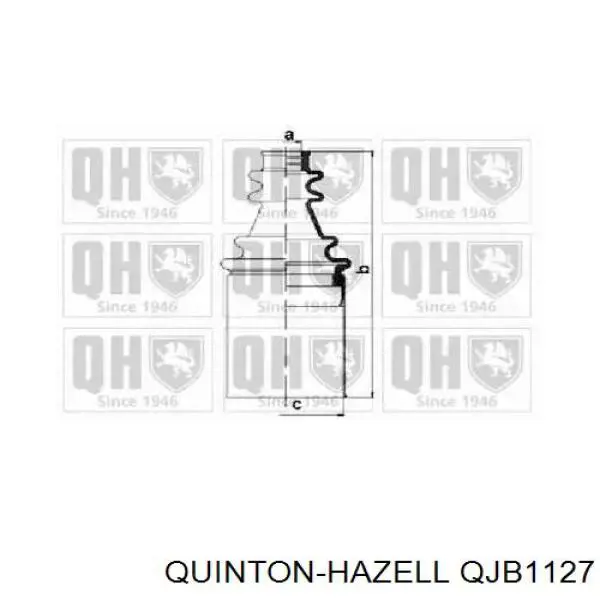 Пыльник ШРУСа передней полуоси внутренний правый QUINTON HAZELL QJB1127
