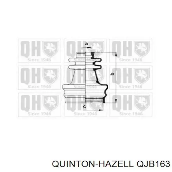 Пыльник ШРУСа передней полуоси внутренний QUINTON HAZELL QJB163