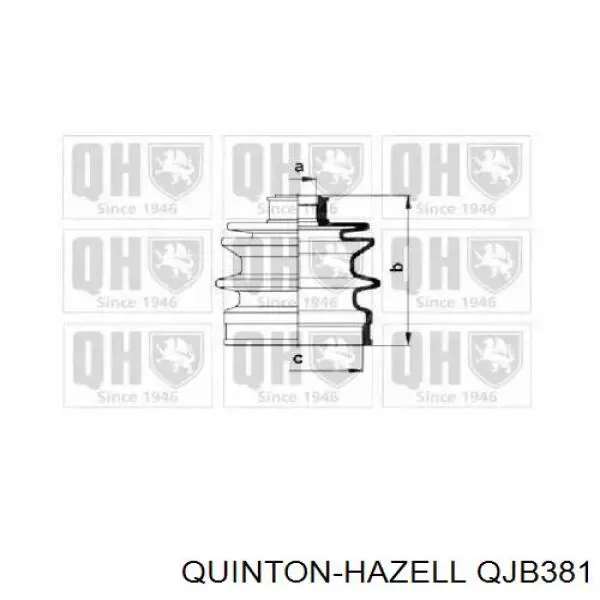 Пыльник ШРУСа наружный QJB381 QUINTON HAZELL