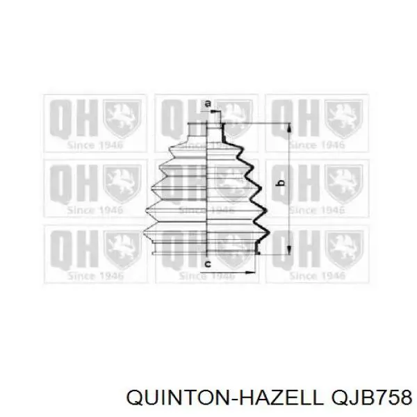 Пыльник ШРУСа наружный QJB758 QUINTON HAZELL