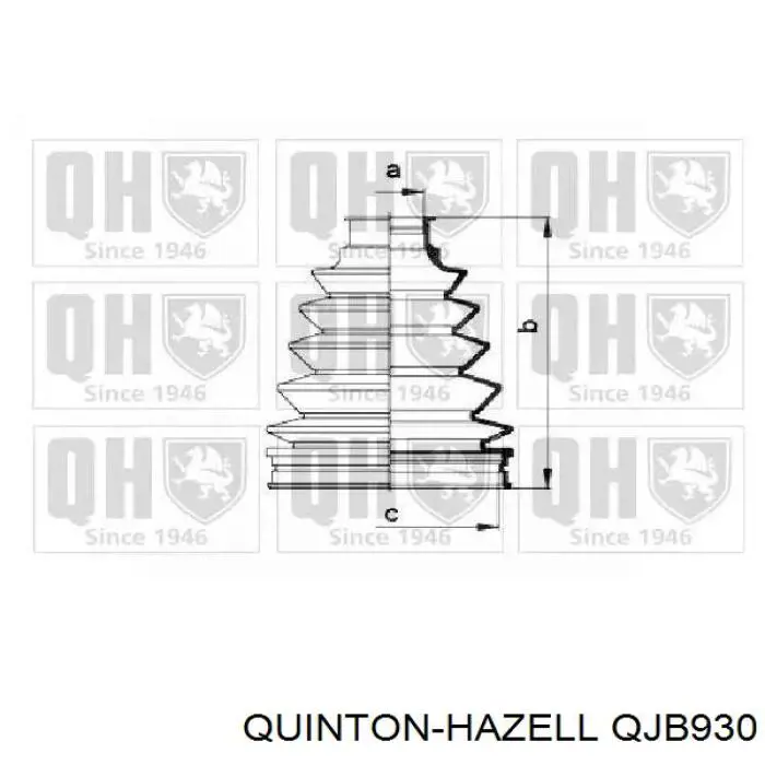 Пыльник ШРУСа наружный QJB930 QUINTON HAZELL