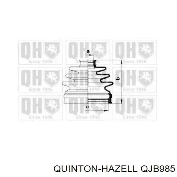 Пыльник ШРУСа наружный QJB985 QUINTON HAZELL