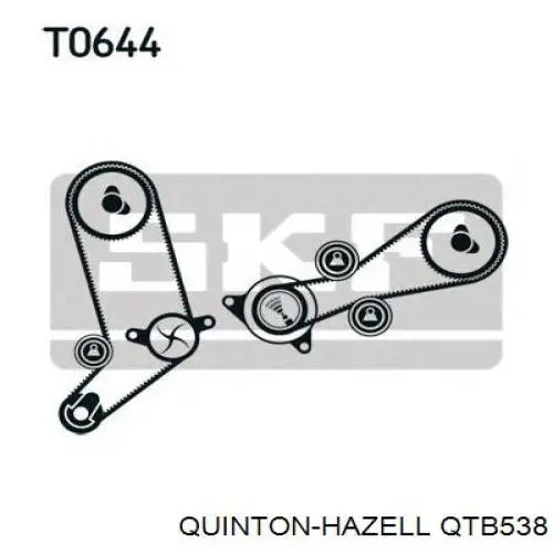 Ремень топливного насоса QUINTON HAZELL QTB538
