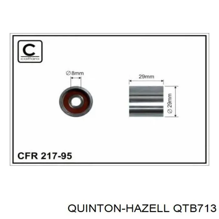 Ремень ГРМ QTB713 QUINTON HAZELL
