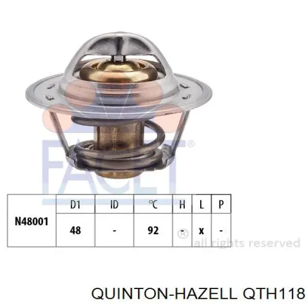 QTH118 QUINTON HAZELL Авто термостат