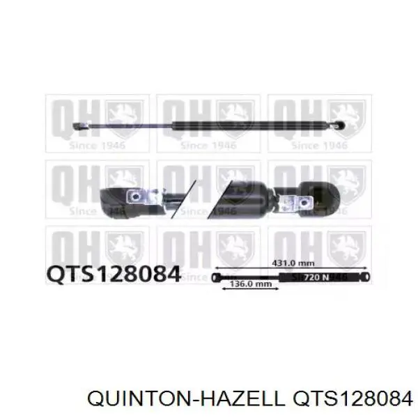Амортизатор багажника 6156HT Stabilus